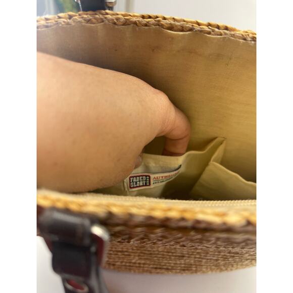 Faded Glory Straw Handbags Tote Purse Handle Top B#4 - Picture 11 of 11